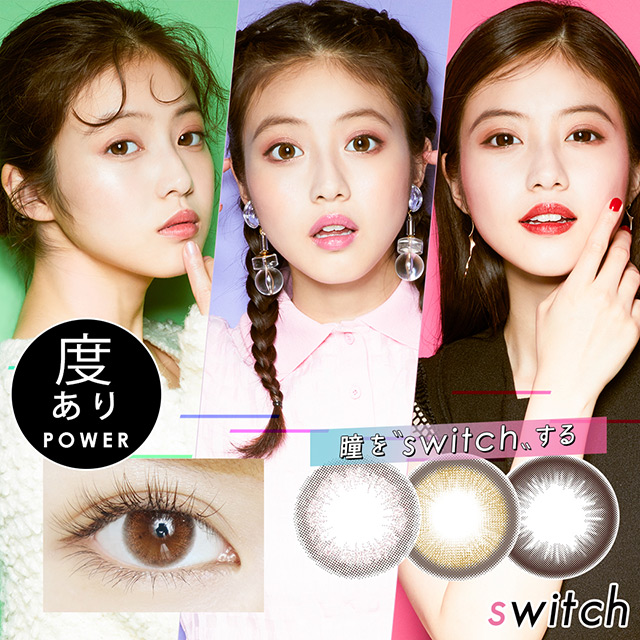 [Contact lenses] Switch by Diya [1 lens / 1Box] / 1Month Disposable Colored Contact Lenses<!--スイッチ by ダイヤ 度あり 1箱1枚入 □Contact Lenses□-->