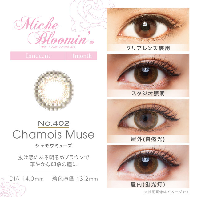 [Contact lenses] Miche Bloomin [2 lenses / 1Box] / 1Month Disposable Colored Contact Lenses<!--ミッシュブルーミン マンスリー 1箱2枚入 □Contact Lenses□-->